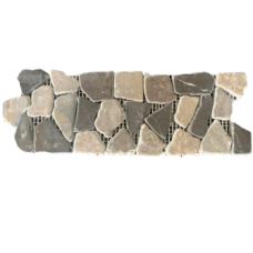 Marble Interlocking Border - 2 Tone Grey