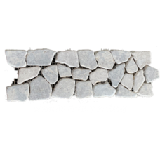 Marble Interlocking Border - Antique Grey