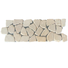 Marble Interlocking Border - Marble Beige