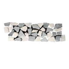 Marble Interlocking Border - Marble Black/Brown Onyx