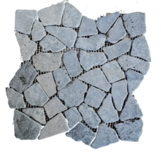 Marble Interlocking Square - Antique Grey