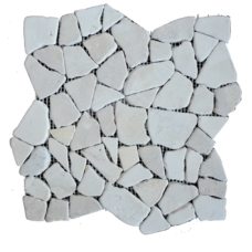 Marble Interlocking Square - Marble Beige