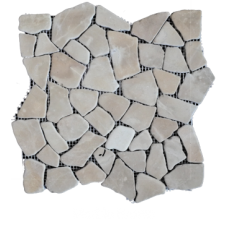 Marble Interlocking Square - Brown