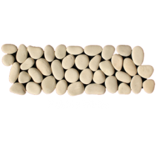 Pebble Interlocking Border - White