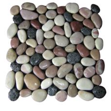 Pebble Interlocking Square - Mixed