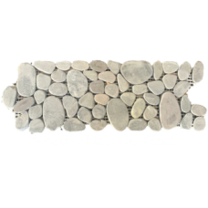 Sliced Pebble Mini Interlocking Border - Black