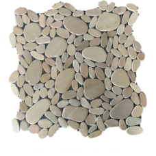 Sliced Pebble Mini Interlocking Square - Tan