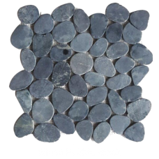 Sliced Pebble Interlocking Square - Black